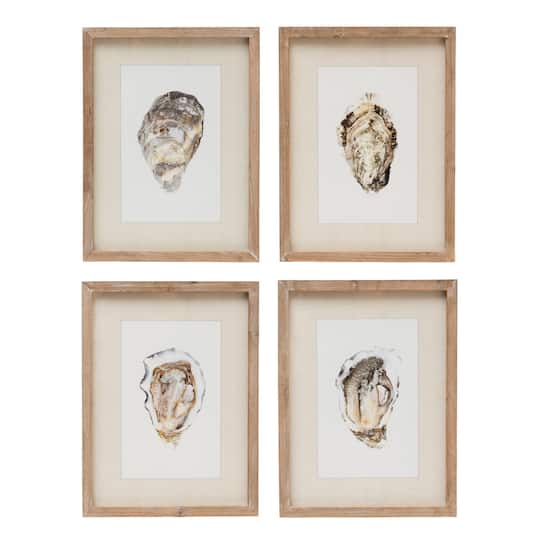 Oyster Prints Wooden Frame Set
